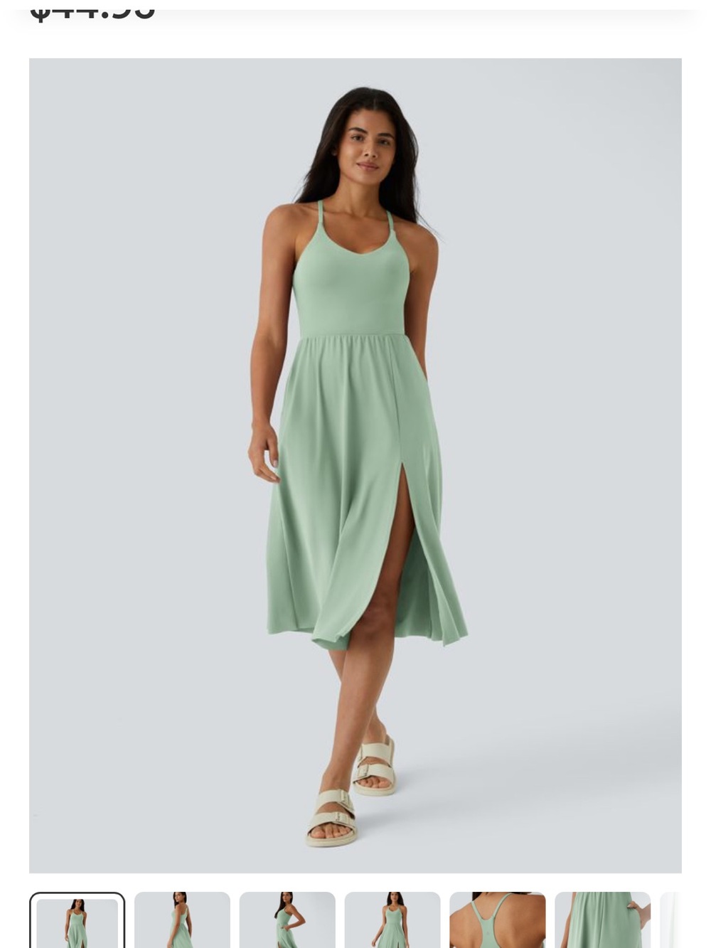 New with Tag Halara Mini Dress. Light Green. 2XL